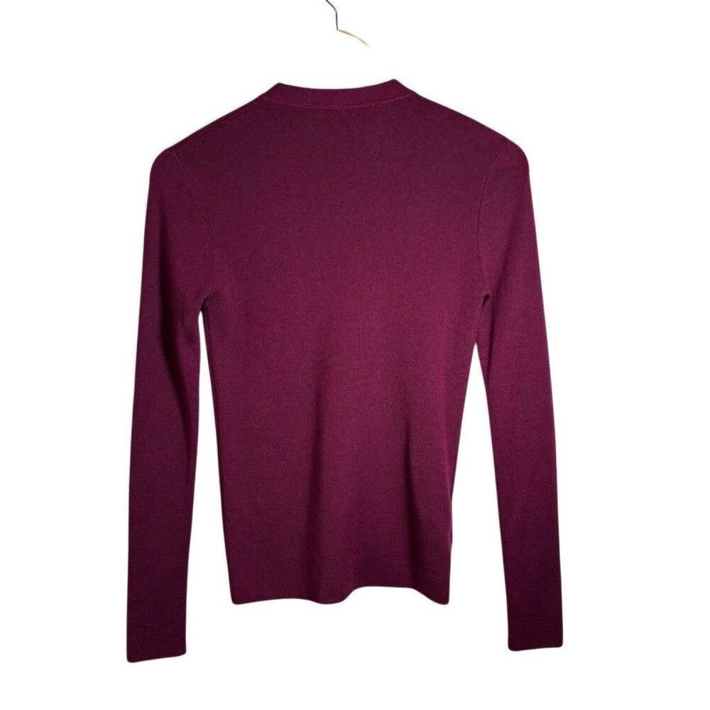 Prada Knit Burgundy Cardigan Size IT 38 EUC - Picture 2 of 11
